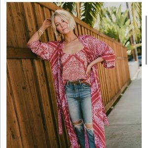 Novella Royals Jane Robe nwot in Ruby Calalily